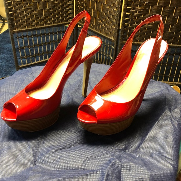 Jessica Simpson Shoes - Jessica Simpson patent leather red heels